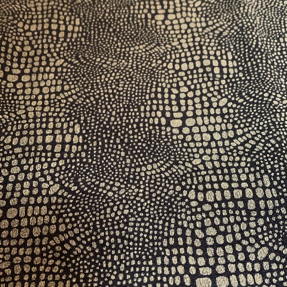 Vintage Nikki Morgan, sleeveless brown black abstract design midi dress. Size 8. - Picture 11 of 17